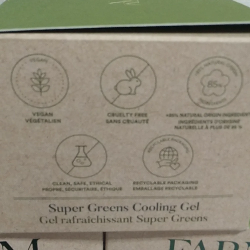 (#13 BLACKSHELF) SALE! New Farm X Super Greens Cooling Gel 3.04oz.